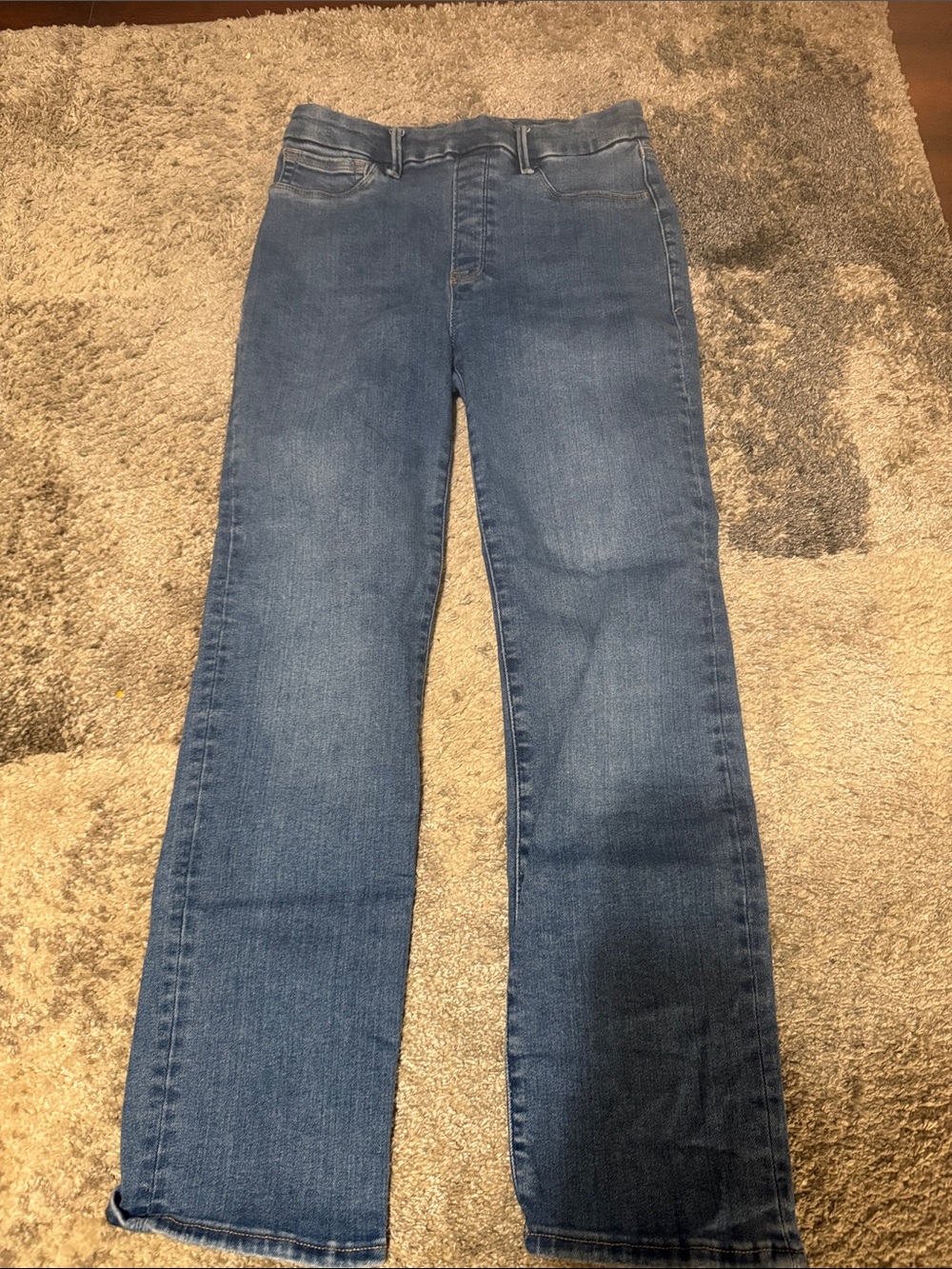 Good American Classic Blue Women's Straight-Leg Jeans